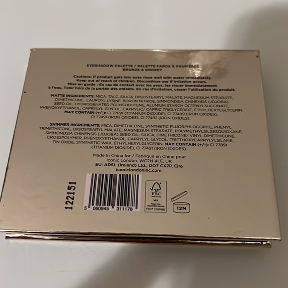 Iconic London Bronze & Smokey Eyeshadow Palette - Picture 4 of 4